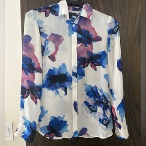 Banana Republic Floral Print Blouse